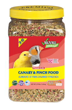 3 - D CANARY FINCH FOOD MASCOTA 2.75 LB - SUPERMIX