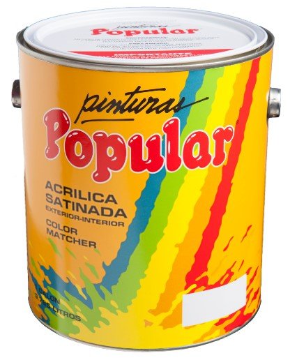 5GLS. ACR. BLANCO 50 SATINADA. POPULAR - SUPERMIX