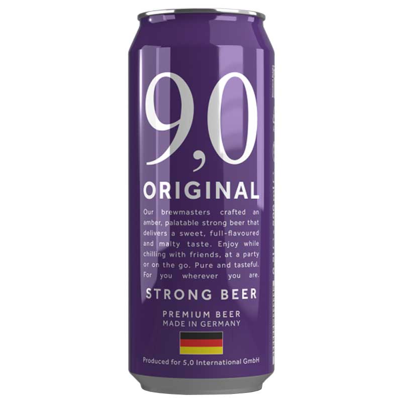 9,0 ORIGINAL CERVEZA FUERTE 9% ALC. LATA 500 ML - SUPERMIX