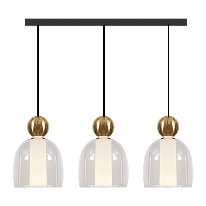 LAMP. DE T. COLGANTE, BARRA DE 3 BOMBILLAS LED 9W, 00931BG-3BAR-CCT HOME DELIGHT