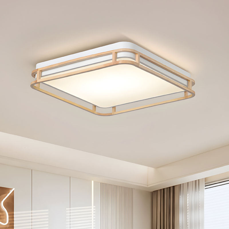 LAMP. CUADRADA DE TECHO PLAFON LED 38W , 42CM, 00890C-WH-CCT AC. WHITE WOOD HOME DELIGHT