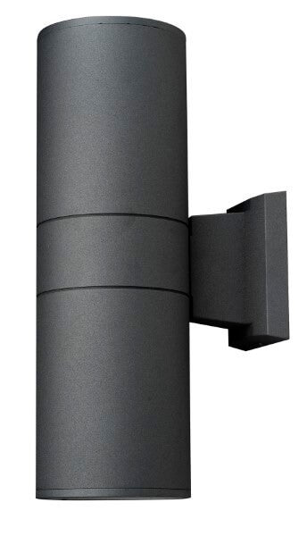 LAMP.PARED EXTERIOR NEGRA DOBLE ILUMINACION 2XE27-75W 01664-BK HOME DELIGHT