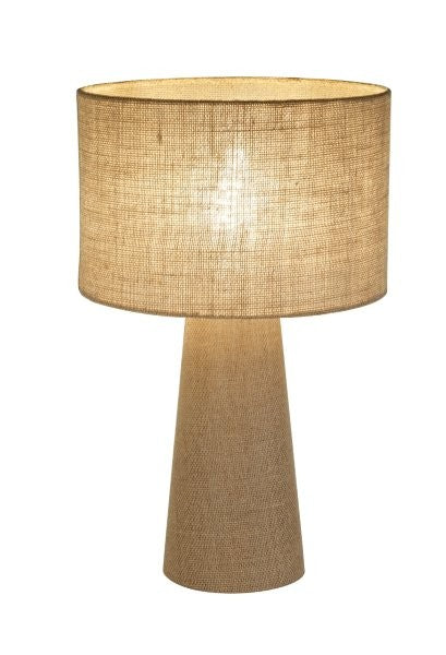 LAMP. DECO. PARA MESA E27-40W, 00917T-NAT, AC. LINO HOME DELIGHT (NO INC. BOMBILLO)
