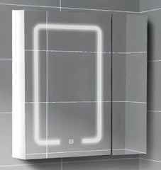 GABINETE BLANCO C/ESPEJO P/ BAÑO 60CM X 68CM C/ILUMINACION TACTIL 00532-CCT HOME DELIGHT