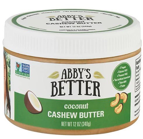 ABBYS NUT BUTTER COCONUT CASHEW 12 OZ - SUPERMIX
