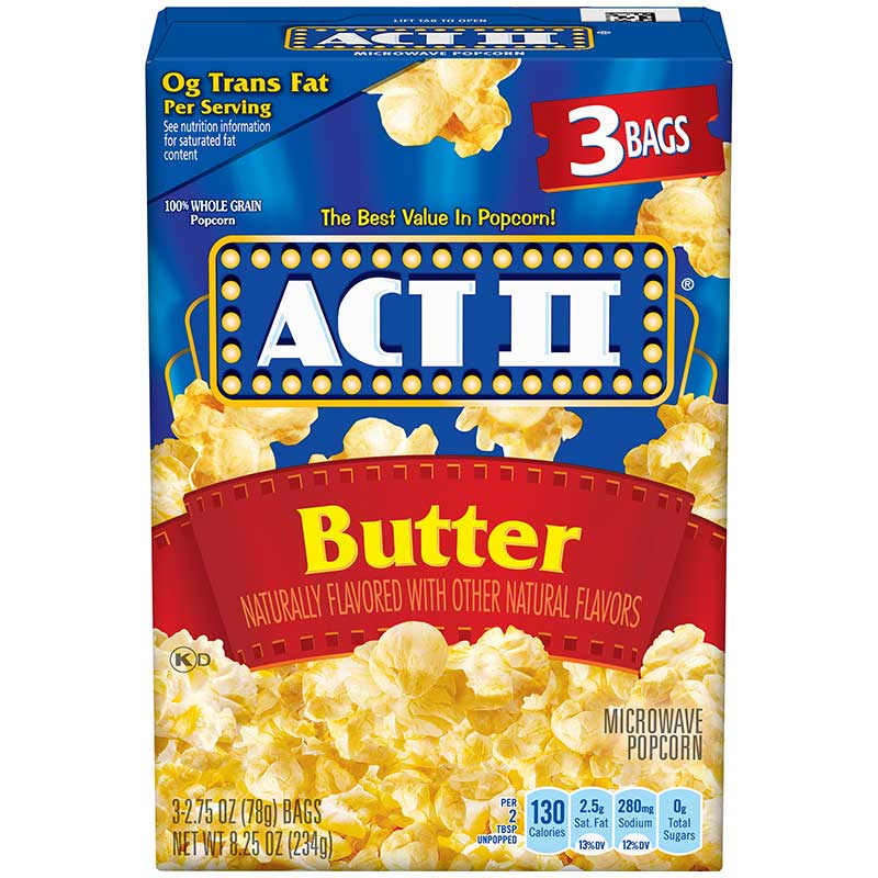 ACTII PALOMITAS SABOR MANTEQUILLA LIGHT 4/18/3 OZ - SUPERMIX