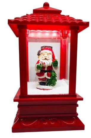 ADORNO DE NAVIDAD CON LUZ Y MUSICA 15 X 28 CM - SUPERMIX