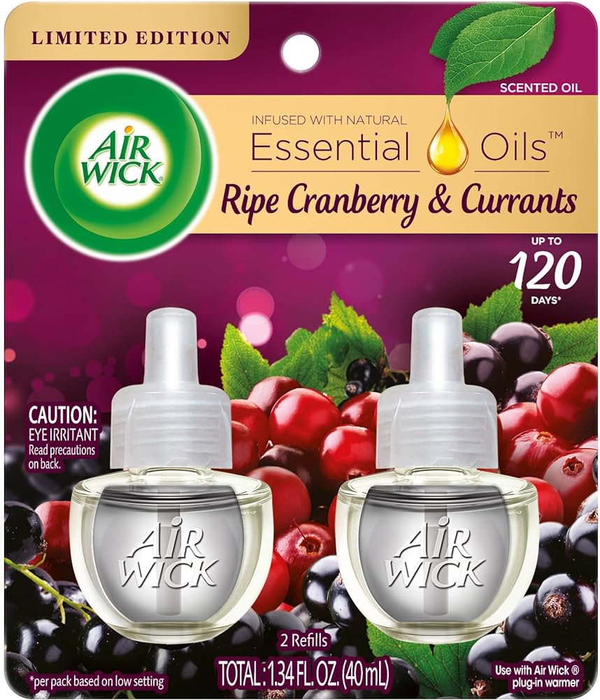 AIR WICK AMBIENTADOR S - OIL CRANBERRY TWIN RFL 1.34 OZ - SUPERMIX
