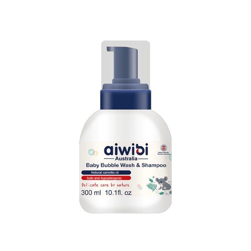 AIWIBI AUSTRALIA BABY BUBBLE WASH & SHAMPOO 300 ML - SUPERMIX