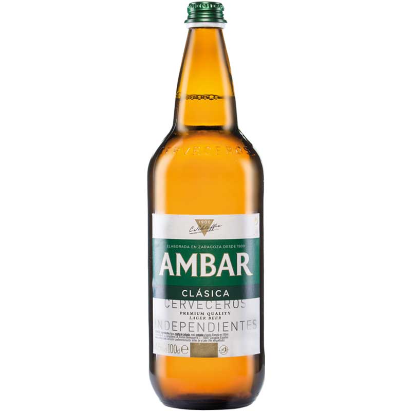 AMBAR CERVEZA CLASICA 1 LT - SUPERMIX