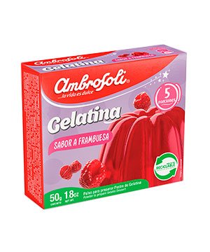AMBROSOLI GELATINA FRAMBUESA 3.5 OZ - SUPERMIX