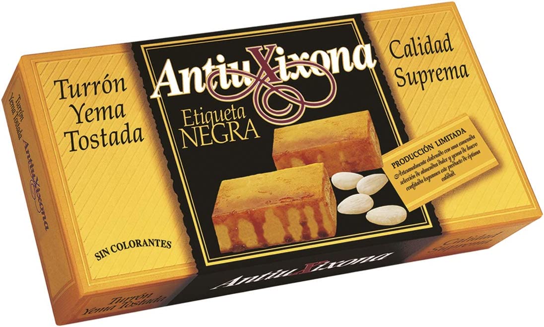 ANTIU XIXONA TURRON YEMA TOSTADA ETIQ. NEGRA 200 GR - SUPERMIX