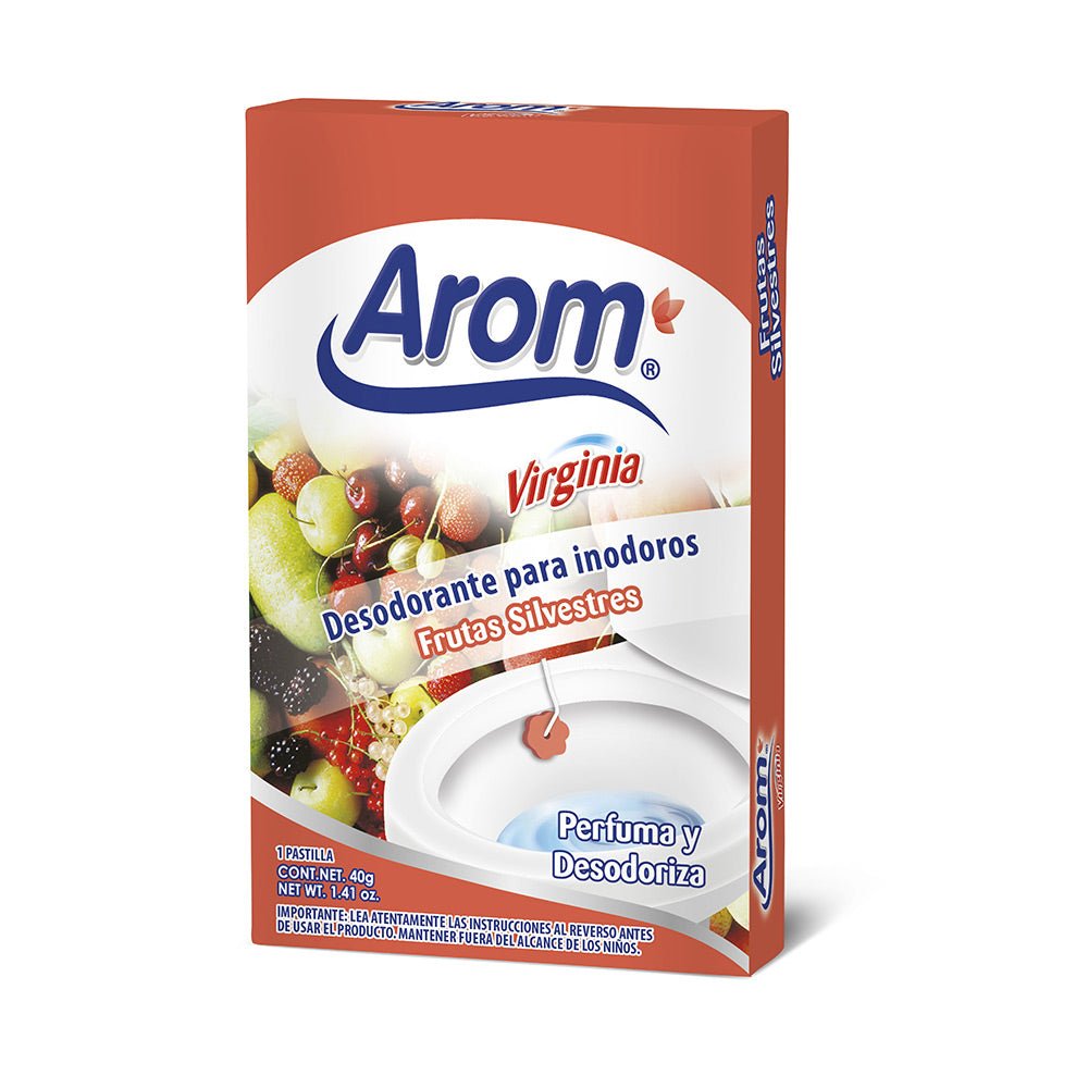 AROM PASTILLA DESINFECTANTE P/INODORO FRUT 40 GR - SUPERMIX