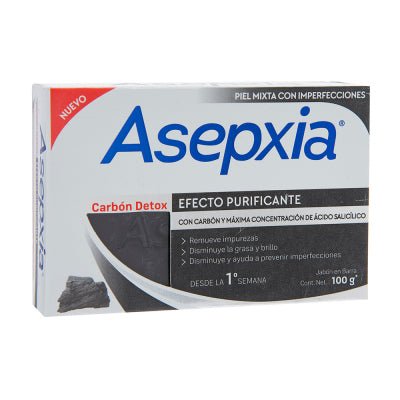 ASEPXIA JABON EN BARRA CARBON 100 GRS - SUPERMIX