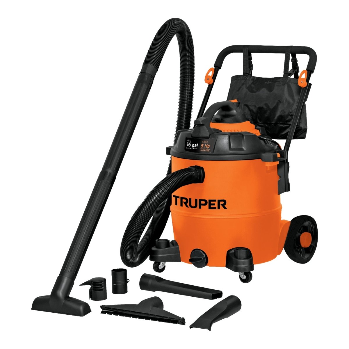 ASPIRADORA 60L 6HP 4850W PARA SECO Y MOJADO TRUPER - SUPERMIX