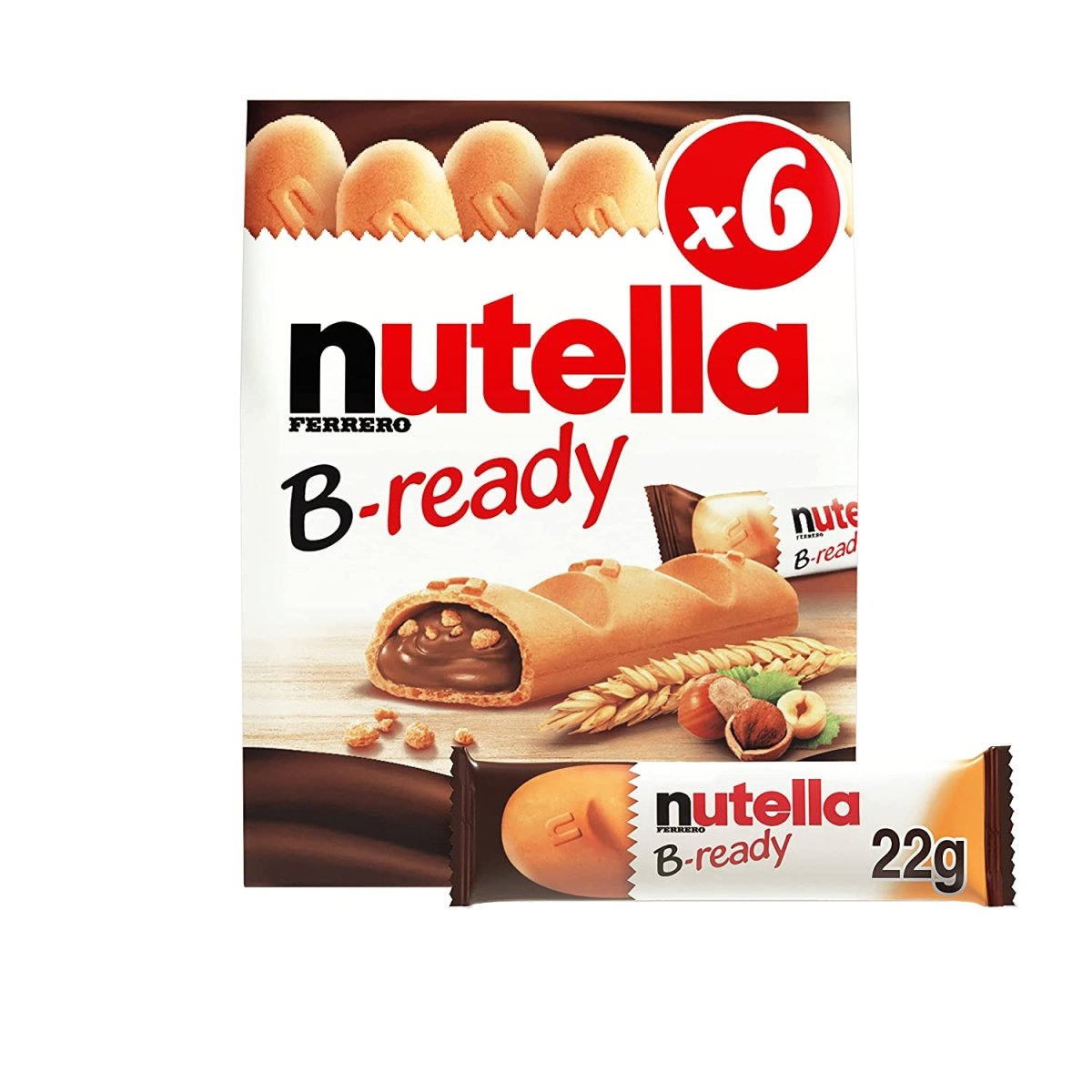 B - READY BARRA RELLENA NUTELLA X6 - SUPERMIX