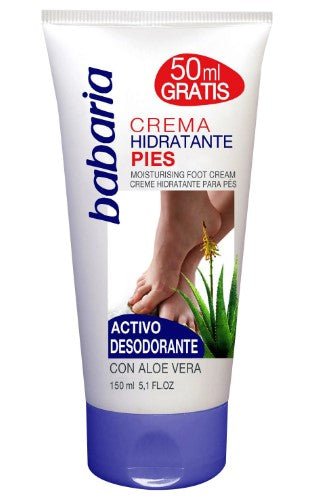 BABARIA CREMA PIES HIDRATANTES ALOE VERA 150 ML - SUPERMIX