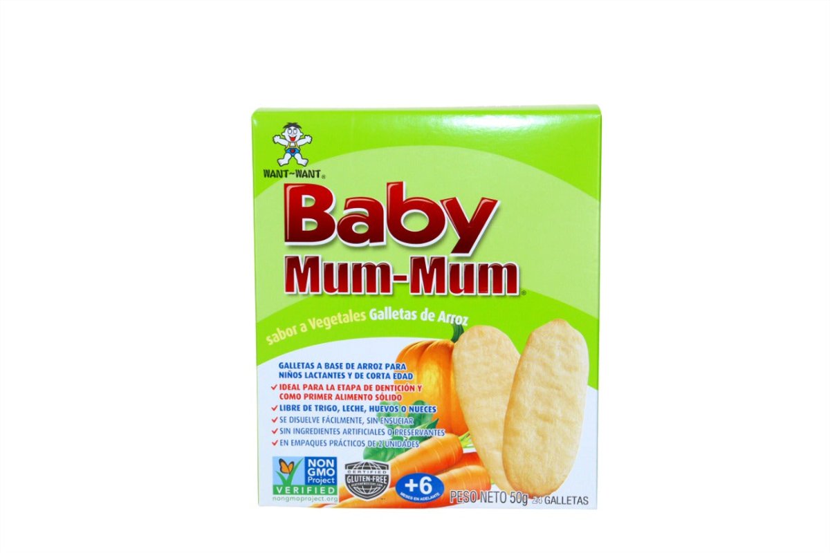 BABY MUM - MUM GALLETAS DE ARROZ SABOR A VEGETALES 50G - SUPERMIX