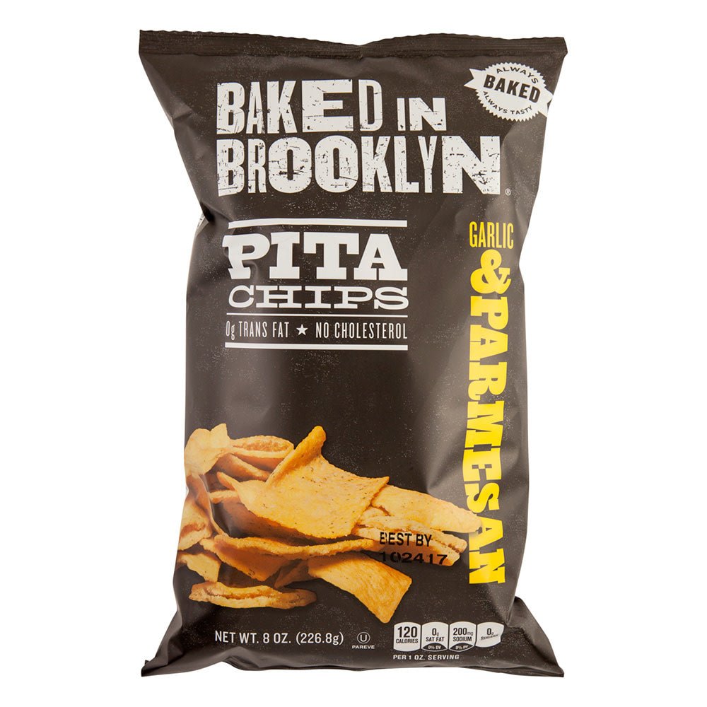 BIB PITA CHIPS GARLIC & PARMESAN 6 OZ - SUPERMIX