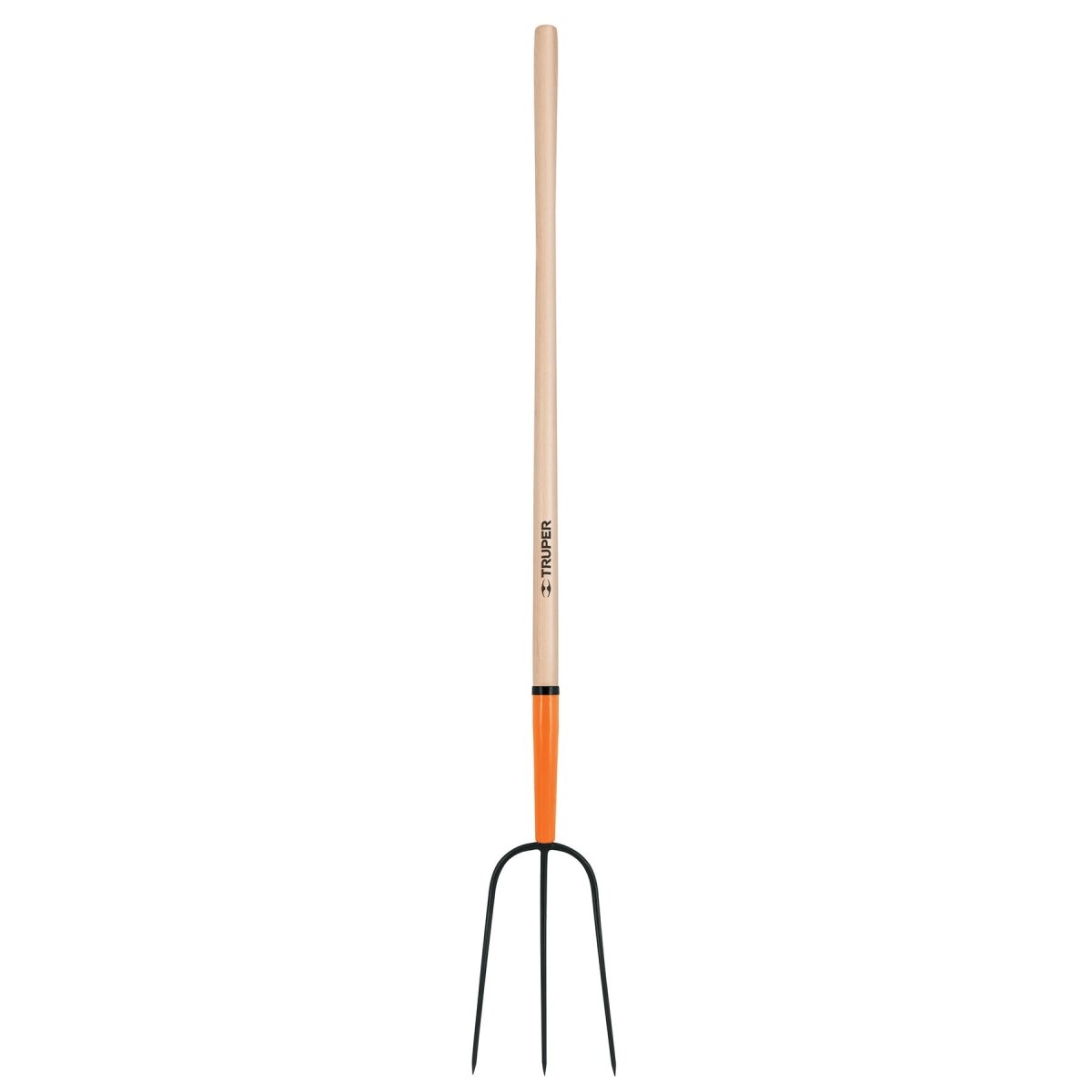BIELDO PARA PAJA DE 3 DIENTES MANGO DE MADERA 48" TRUPER+ - SUPERMIX