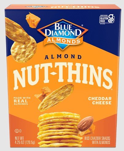 BLUE DIAMOND GALLETA NUT - THINS CHEDDAR CHEESE 4.25 OZ - SUPERMIX