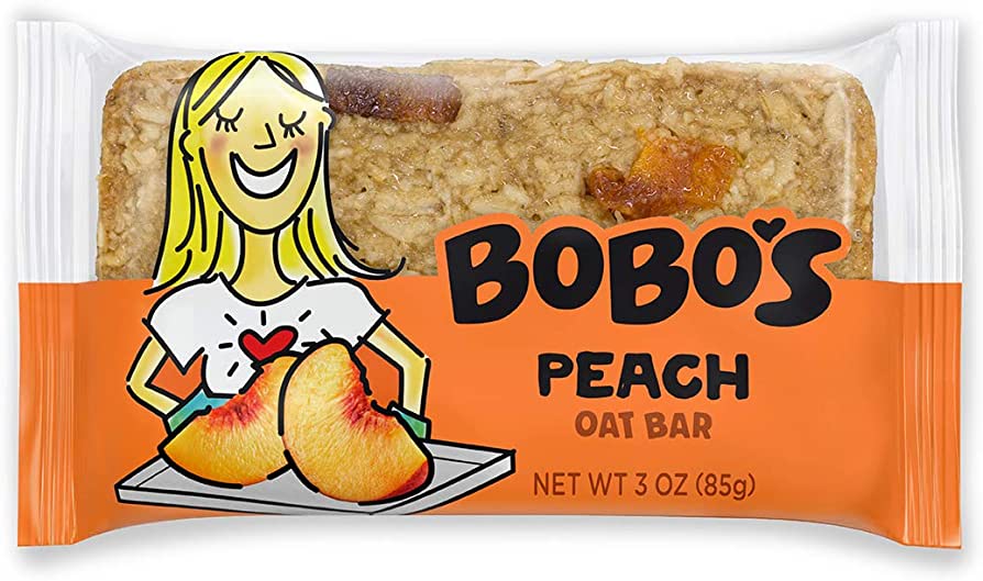 BOBOS OAT BAR PEACH G/F 3 OZ - SUPERMIX