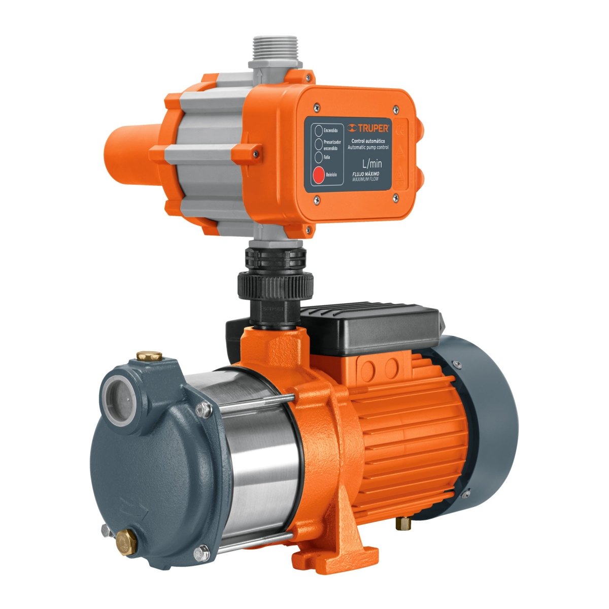 BOMBA CENTRIFUGA 3/4 HP PRESURIZADORA MULTIETAP - SUPERMIX