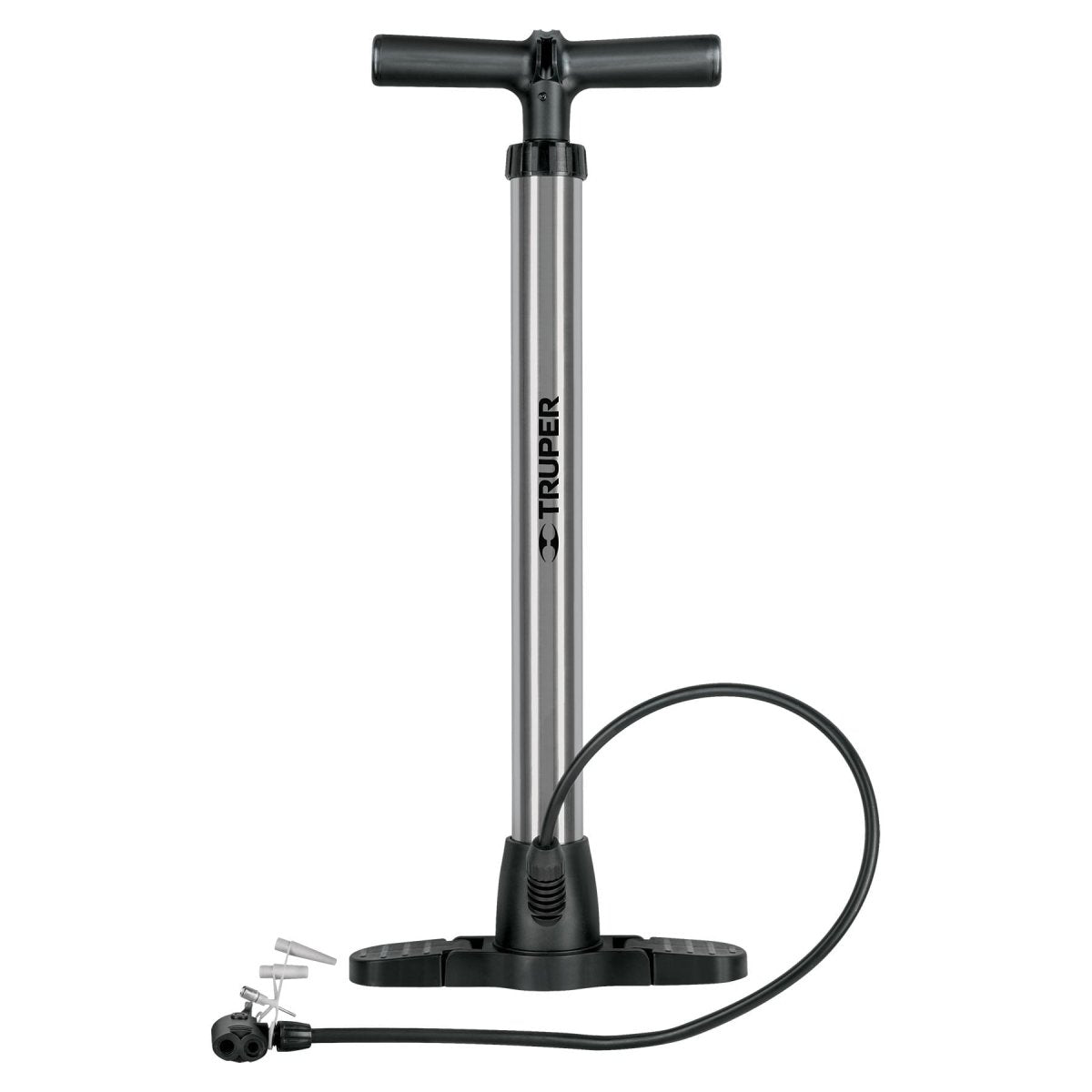 BOMBA MANUAL DE AIRE 100 PSI PARA INFLAR NEUMATICOS TRUPER - SUPERMIX