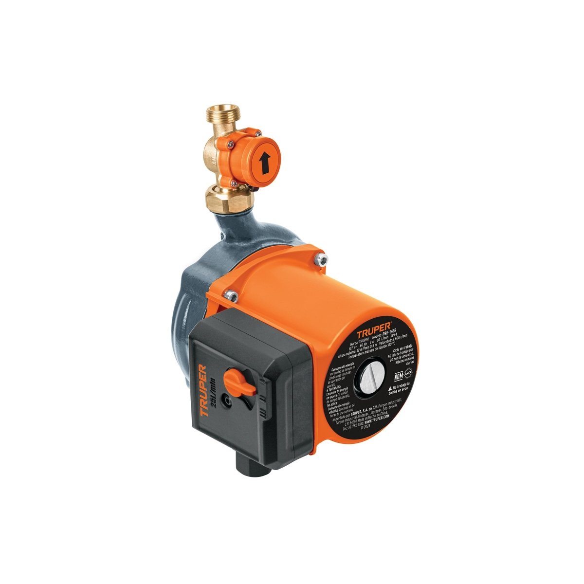 BOMBA PRESURIZADORA 1/6 HP CON SENSOR REGULABLE - SUPERMIX
