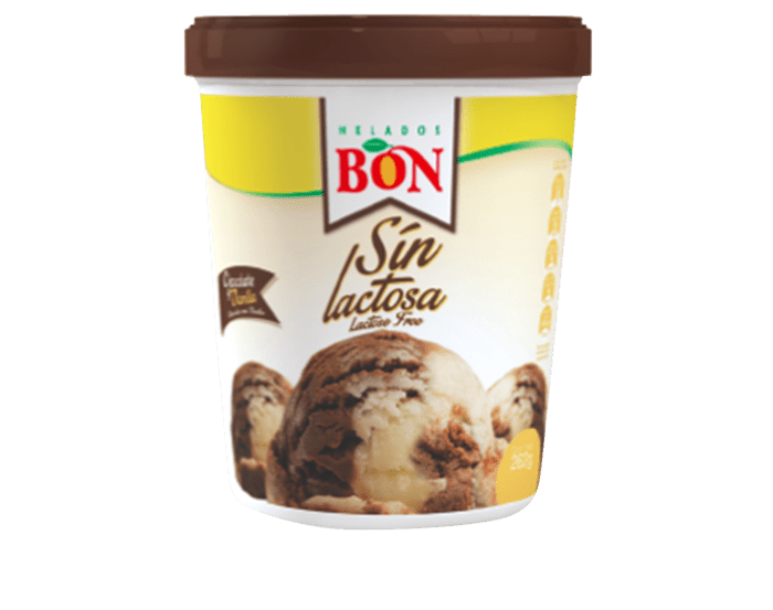 BON HELADO CHOCOLATE Y VAINILLA SIN LACTOSA 1 PINTA - SUPERMIX