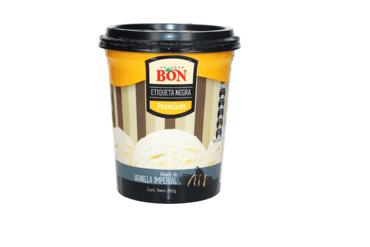 BON HELADO VAINILLA IMPERIAL 1 PINTA ETIQUETA NEGRA - SUPERMIX