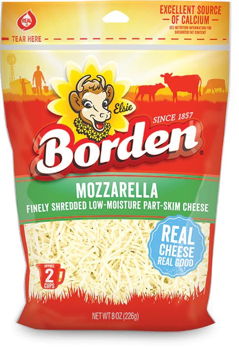BORDEN QUESO RALLADO MOZZARELLA SEMI 8 OZ - SUPERMIX