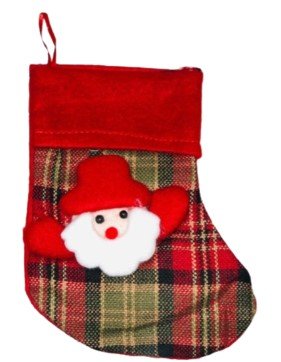 BOTA COLGANTE DE NAVIDAD 12 X 17 CM - SUPERMIX