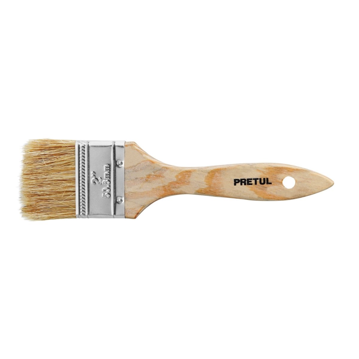 BROCHA 4" PELO NATURAL MANGO DE MADERA PRETUL - SUPERMIX