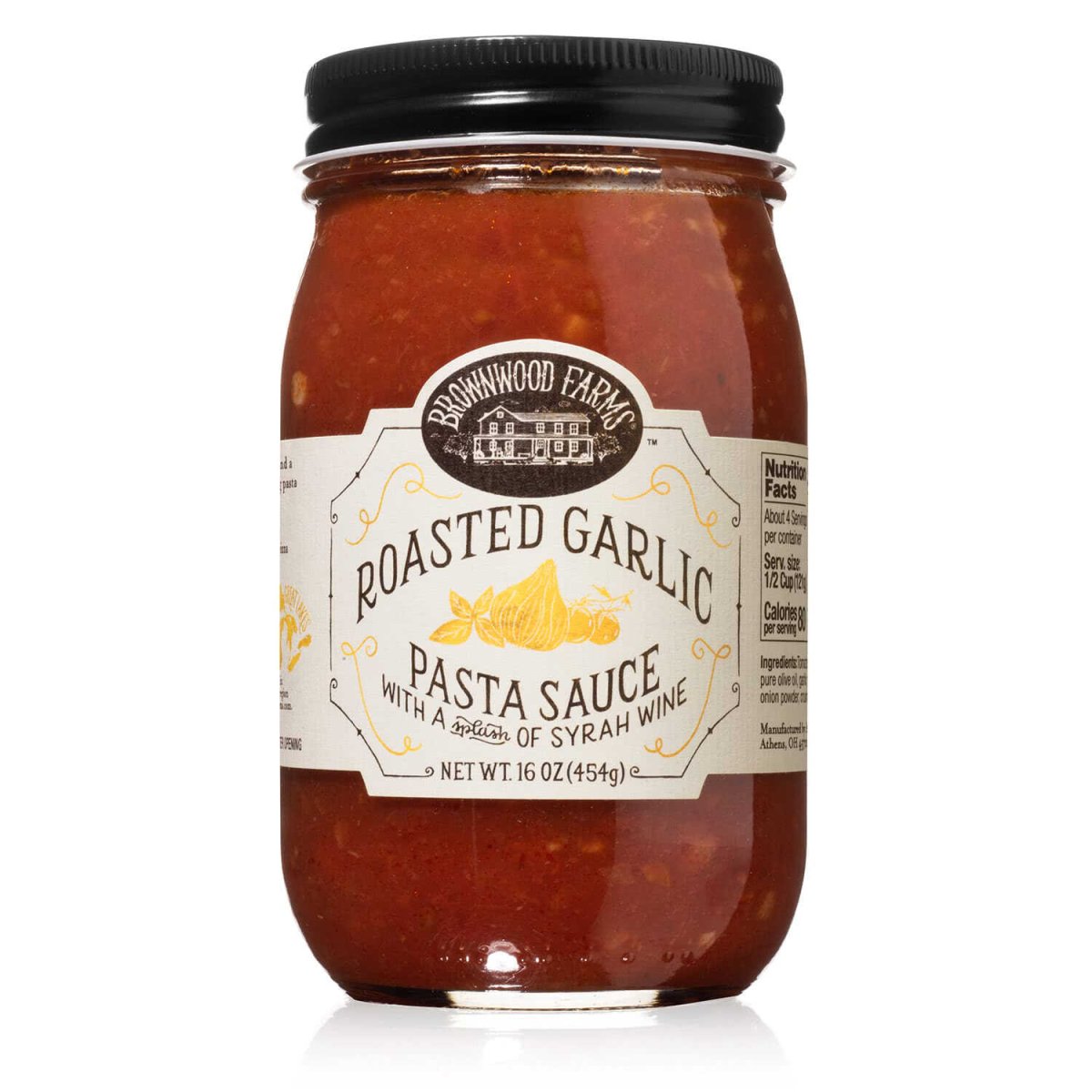 BROWNWOOD FARMS SALSA ROASTED GARLIC 16 OZ - SUPERMIX