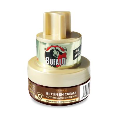 BUFALO CREMA AUTOBRILLANTE 3/1 MARRON - SUPERMIX