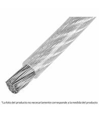 CABLE DE ACERO 3/32'' RIGIDO RECUBIERTO DE PVC 7 X 7 HILOS PIES FIERO - SUPERMIX