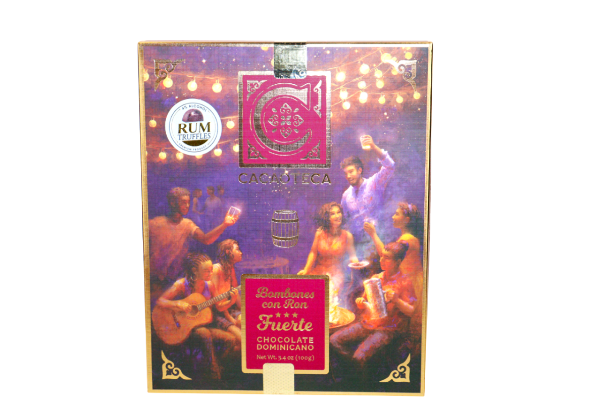 CACAOTECA CHOCOLATE DOM. BOMBONES C/RON FUERTE 100GRS - SUPERMIX
