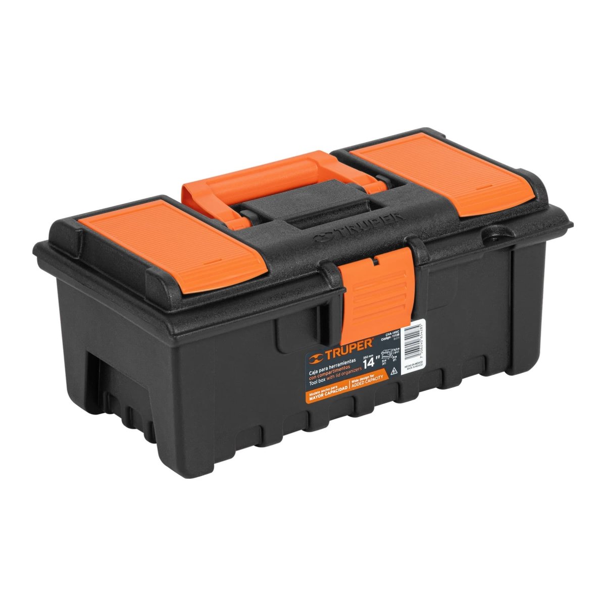 CAJA DE HERRAMIENTAS 16" CON COMPARTIMENTOS TRUPER - SUPERMIX