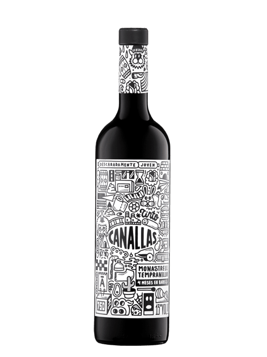 CANALLAS VINO TINTO 750 ML - SUPERMIX