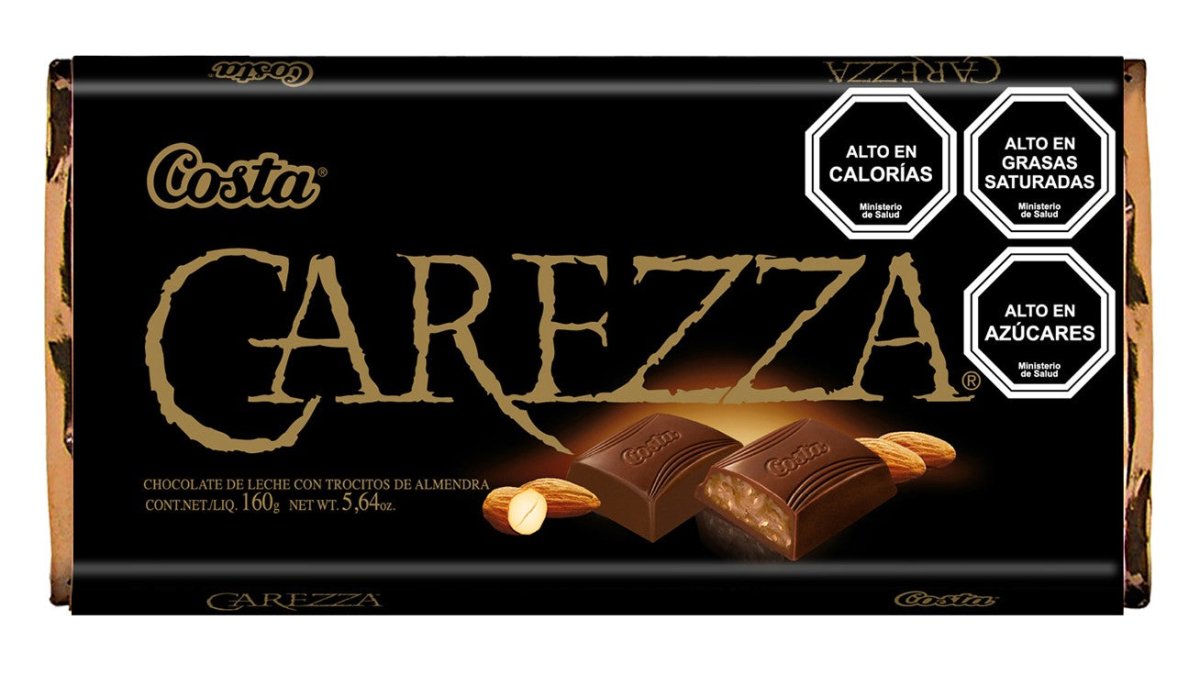 CAREZZA CHOCOLATE C/ ALMENDRA 14/160 GR - SUPERMIX