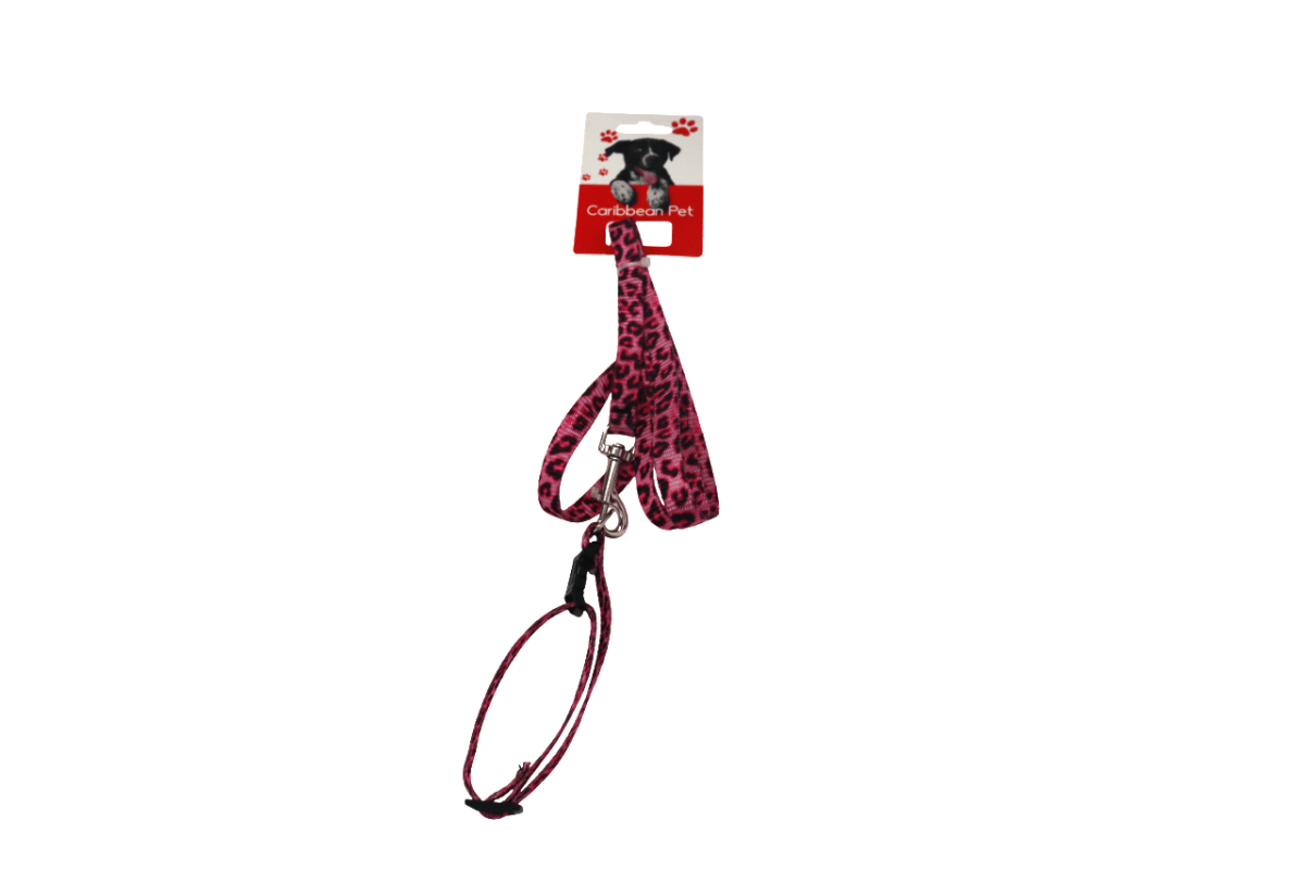 CARIBBEAN PET PASEADOR COLLAR LEOPARDO 1.0 CM - SUPERMIX