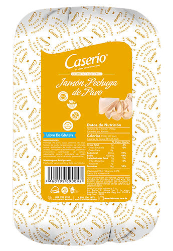 CASERIO JAMON DE PECHUGA DE PAVO 2 LB - SUPERMIX