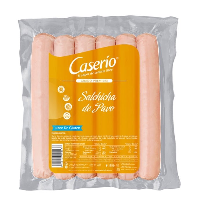 CASERIO SALCHICHA PAVO 6/1 - SUPERMIX