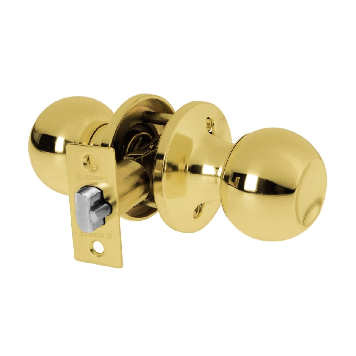CERRADURA TIPO ESFERA PARA ENTRADA MECANISMO TUBULAR CROMO MATE EN BLISTER HERMEX BASIC - SUPERMIX