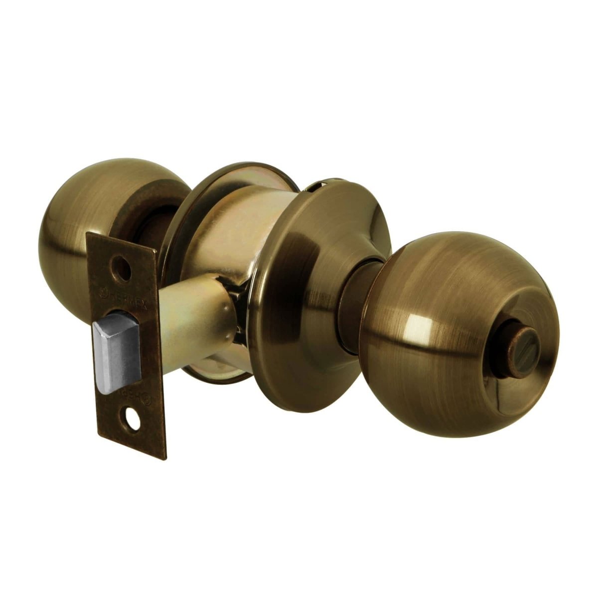 CERRADURA TIPO ESFERA PARA ENTRADA MECANISMO TUBULAR CROMO MATE EN CAJA HERMEX BASIC.. - SUPERMIX