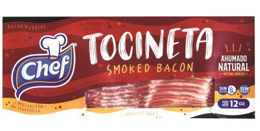 CHEF TOCINETA SMOKED BACON REB 1 LB - SUPERMIX
