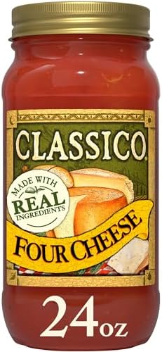 CLASSICO SALSA FOUR CHEESE 24 OZ - SUPERMIX