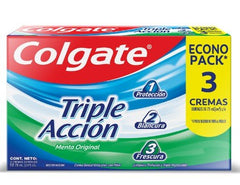 COLGATE CREMA DENTAL TRIPLE ACCION 3 PACK 66ML - SUPERMIX