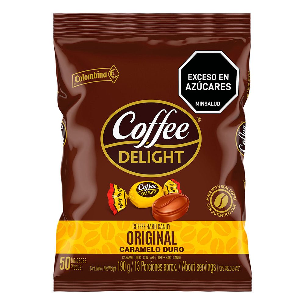 COLOMBINA COFFEE DELIGHT CARAMELO DURO 16X100X3.8 GR - SUPERMIX